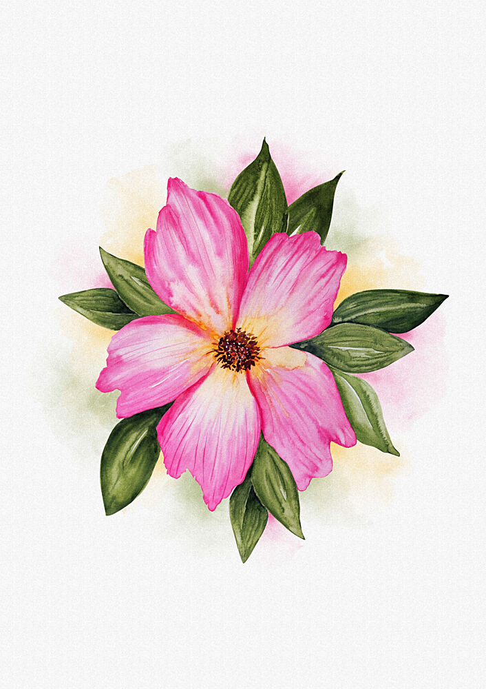 Vibrant Pink Bloom art print by Olena Kovalova for $57.95 CAD