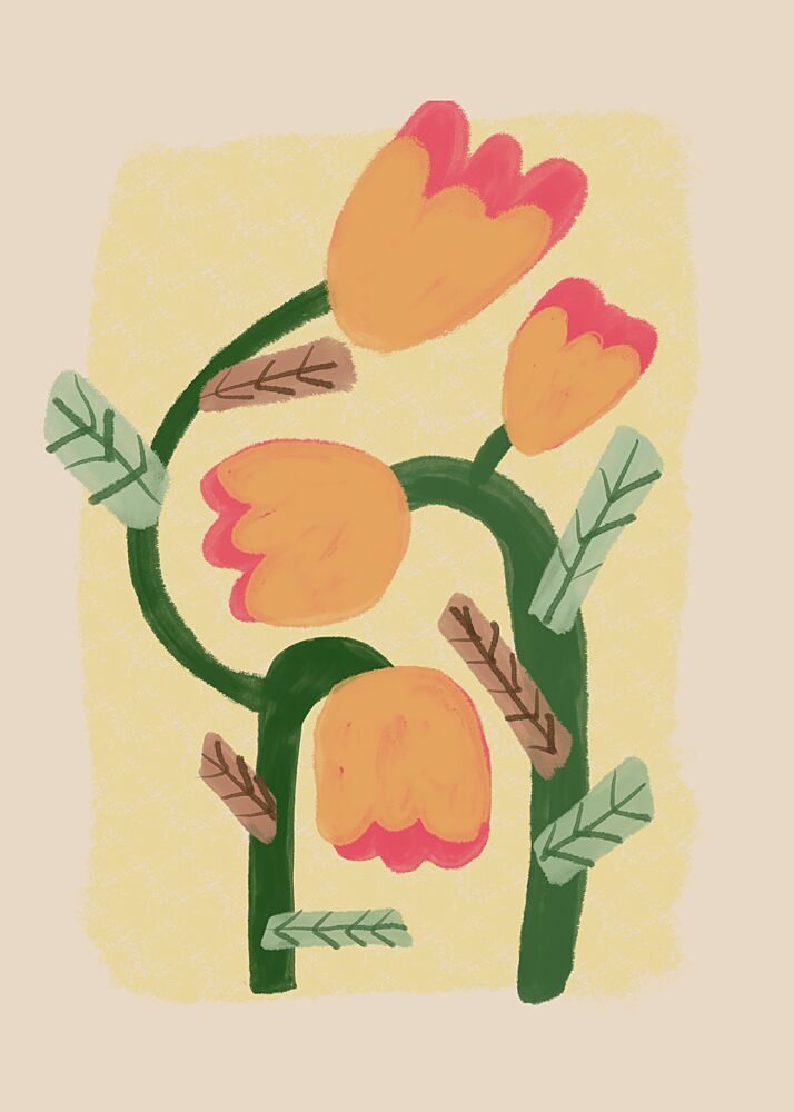 Colorful Floral Blooms art print by Sharyn Bursic for $57.95 CAD