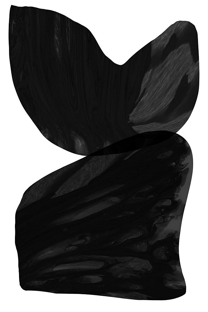 Black Abstract Forms art print by Cartissi for $57.95 CAD