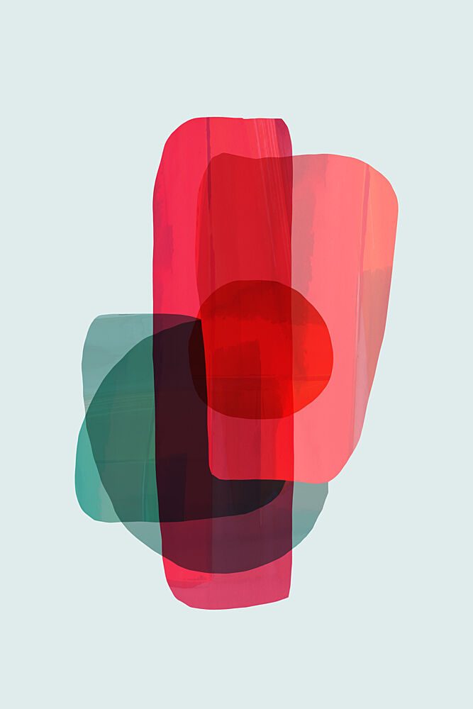 Vibrant Abstract Layers art print by Cartissi for $57.95 CAD