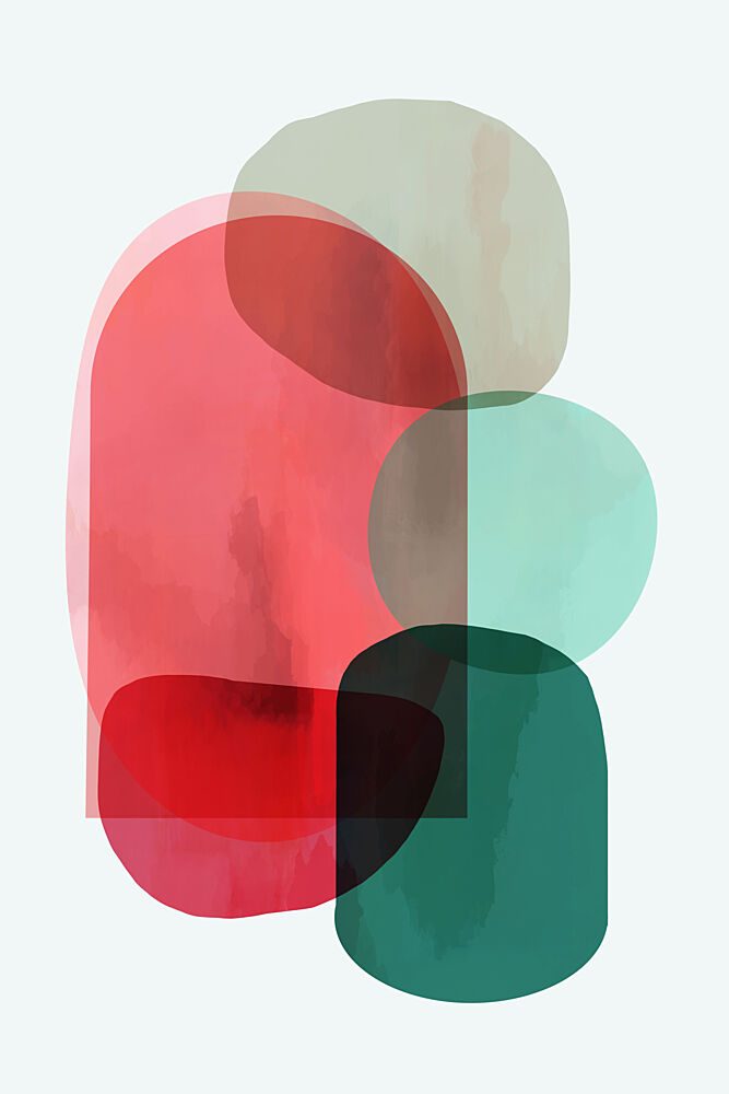 Colorful Organic Shapes art print by Cartissi for $57.95 CAD