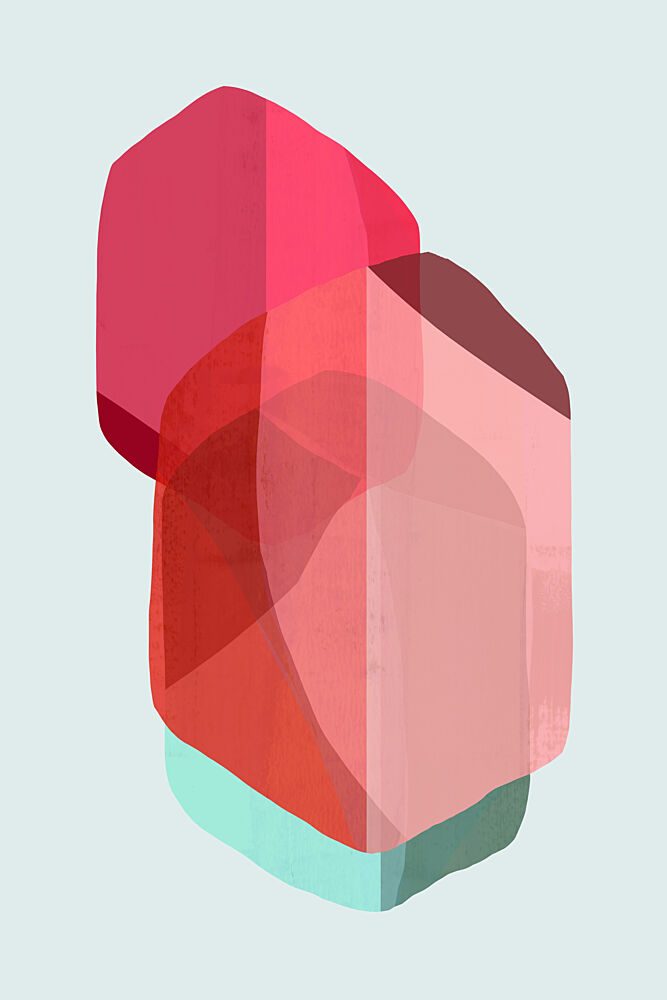 Layered Geometric Forms art print by Cartissi for $57.95 CAD