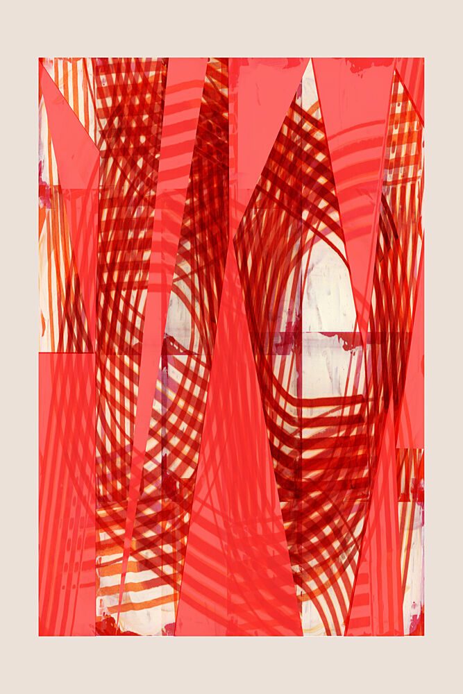 Dynamic Red Abstract art print by Cartissi for $57.95 CAD
