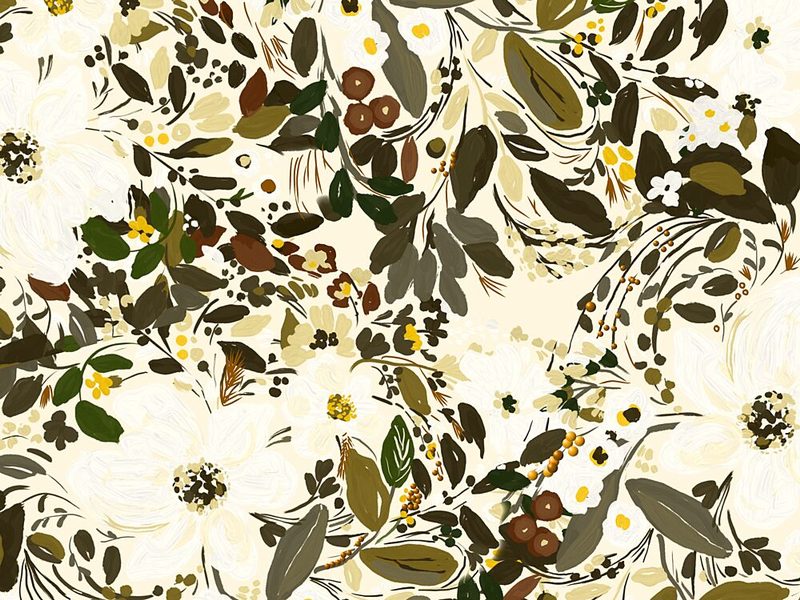 Organic White Flowers art print by Josie George for $57.95 CAD