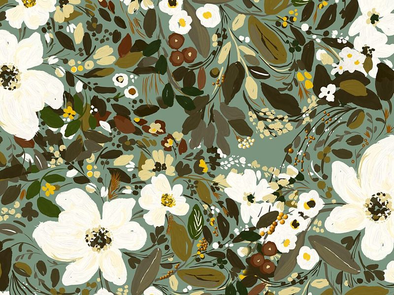 Peaceful White Botanicals art print by Josie George for $57.95 CAD