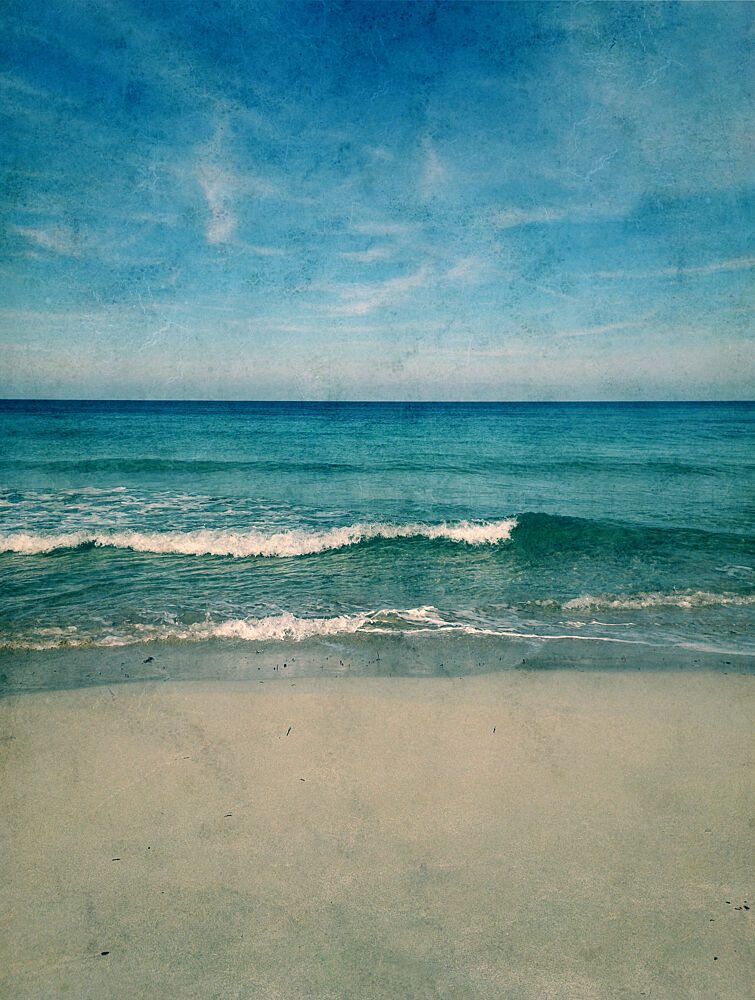 Vintage Ocean Beach art print by Angelo Cerantola for $57.95 CAD