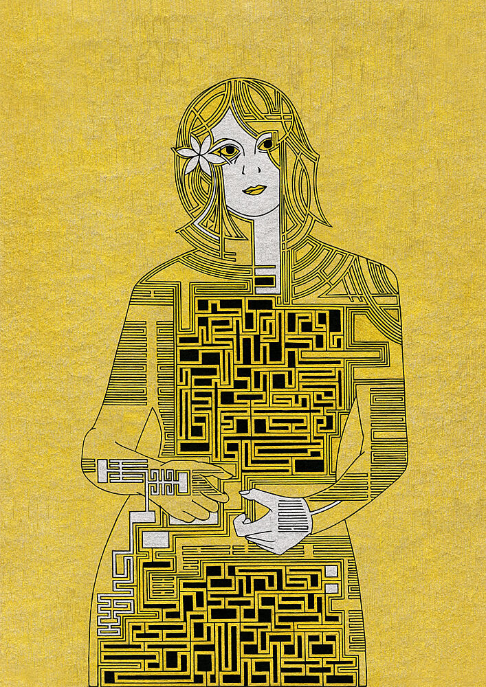 Cybernetic Woman Portrait art print by Iona Gilburt for $57.95 CAD