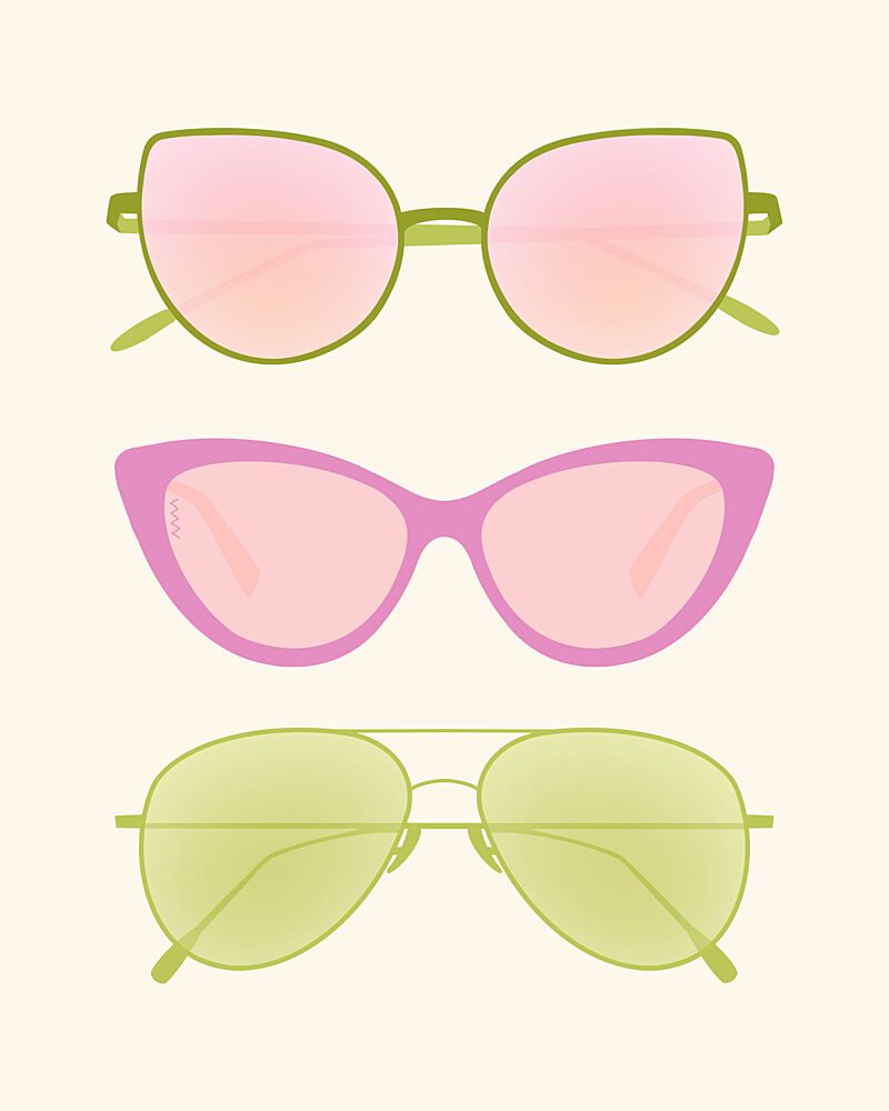Stylish Summer Sunglasses art print by Artprink for $57.95 CAD