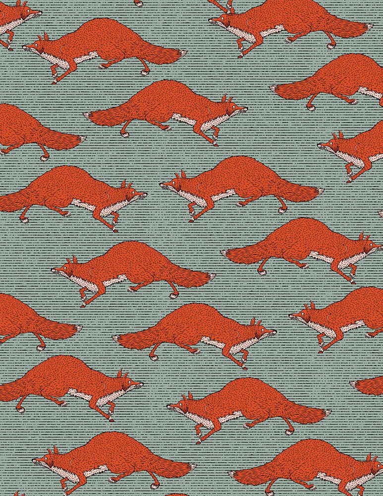 Running Red Foxes art print by Nicholas for $57.95 CAD