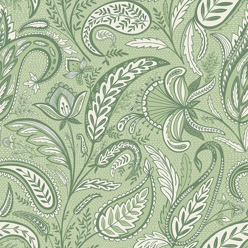 Green Paisley Garden art print by Alexandra Weise for $57.95 CAD