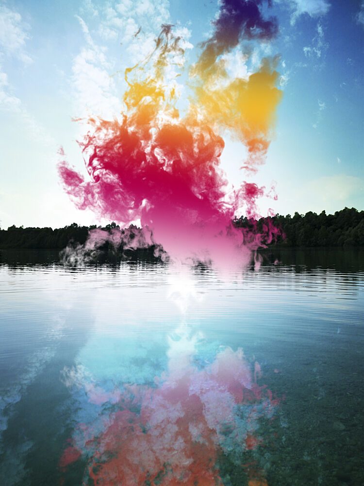 Colorful Smoke Reflection art print by Angelo Cerantola for $57.95 CAD
