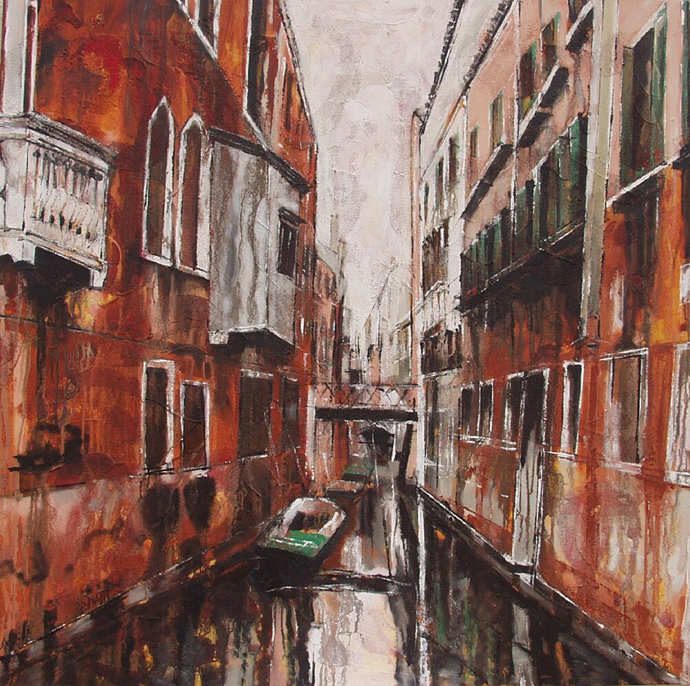 Venetian Canal Reflections art print by Barbara Piatti for $57.95 CAD