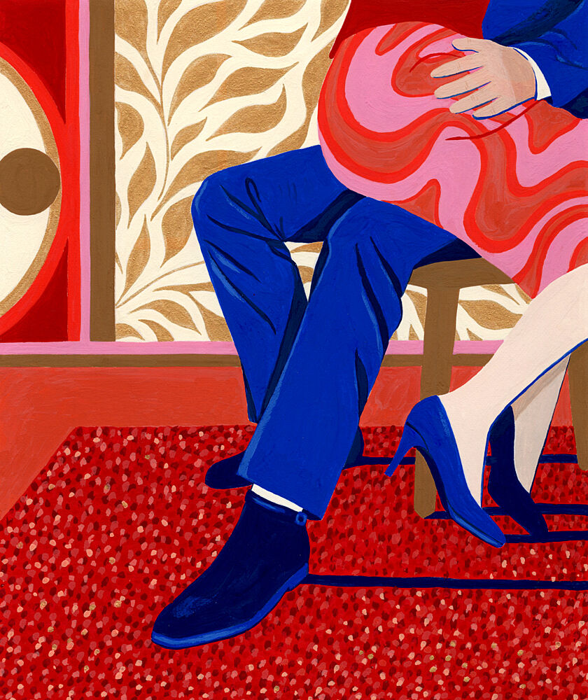 Stylish Couple Moment art print by Julie Lesouef for $57.95 CAD