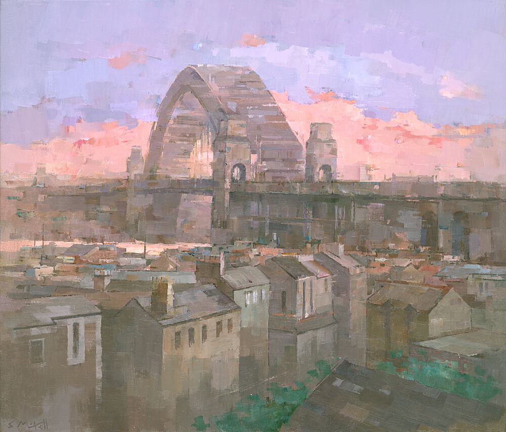Sydney Bridge Twilight art print by Steve Mitchell for $57.95 CAD