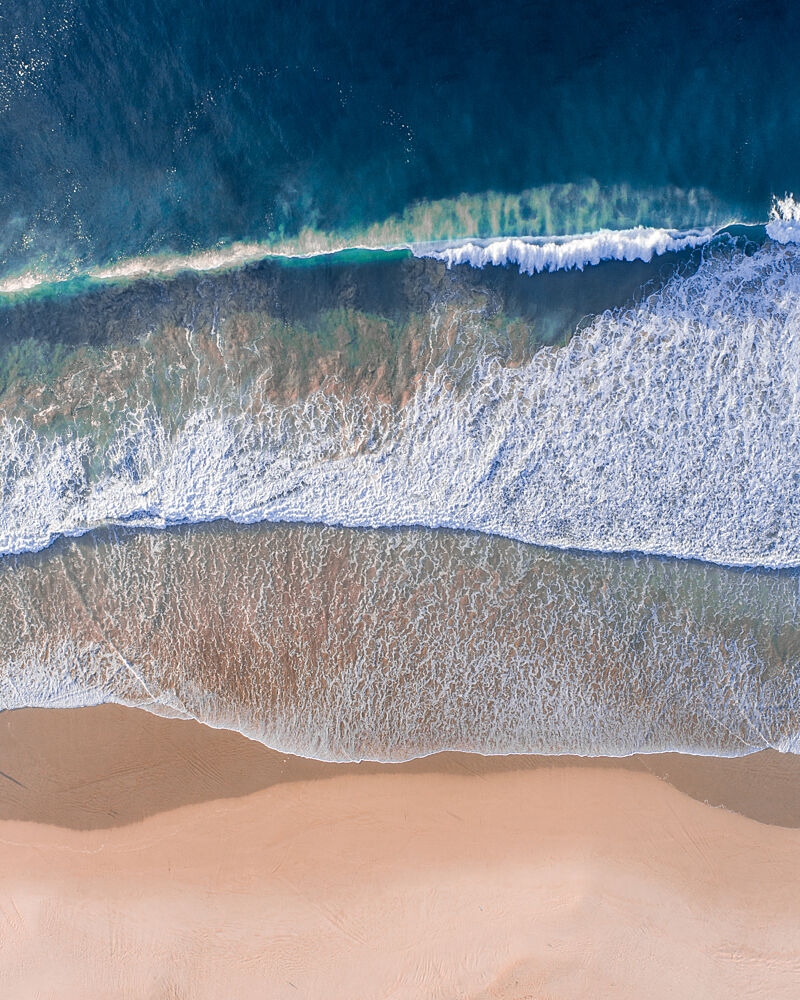Turquoise Waves Sandy Beach art print by Ryan Warneke for $57.95 CAD