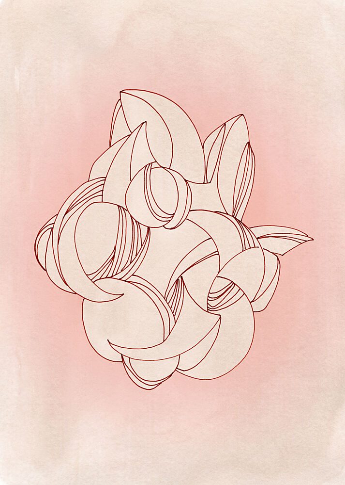 Blush Organic Abstract art print by Jenja Braun for $57.95 CAD