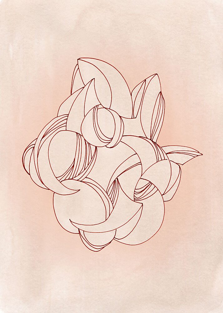 Flowing Organic Lines art print by Jenja Braun for $57.95 CAD