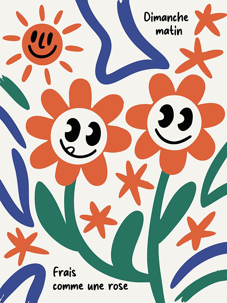 Smiling Sunday Flowers art print by Andreas Magnusson for $57.95 CAD