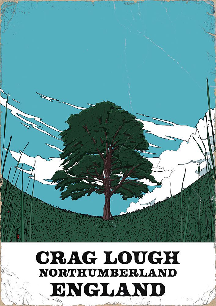 Crag Lough Lone Tree art print by Nicholas for $57.95 CAD