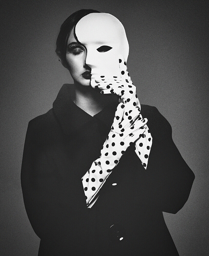 Mysterious Masked Woman art print by Offer Ellbogen for $57.95 CAD