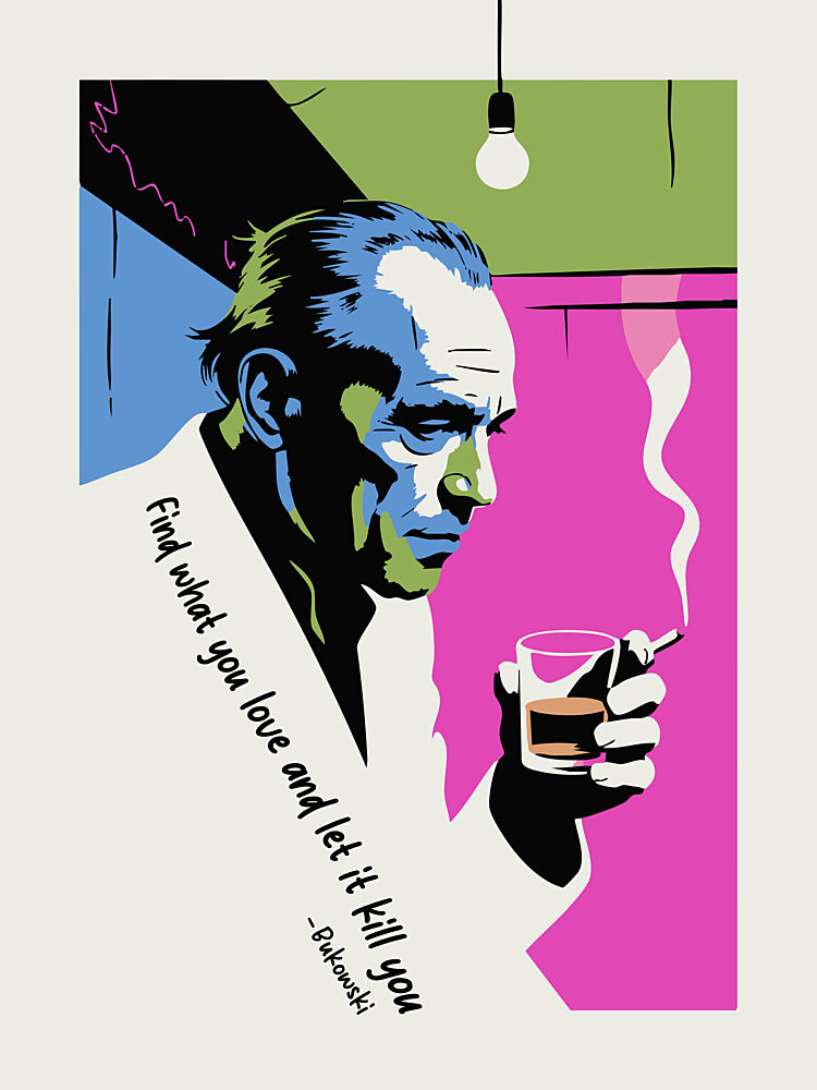 Smoking Man Thoughtful Quote art print by Andreas Magnusson for $57.95 CAD