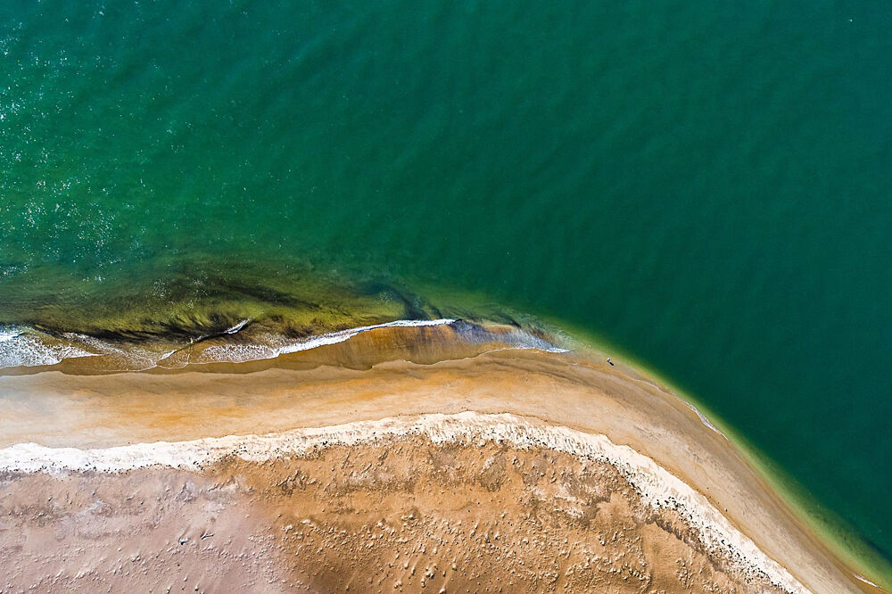 Turquoise Coastline Curve art print by GuruShots for $57.95 CAD
