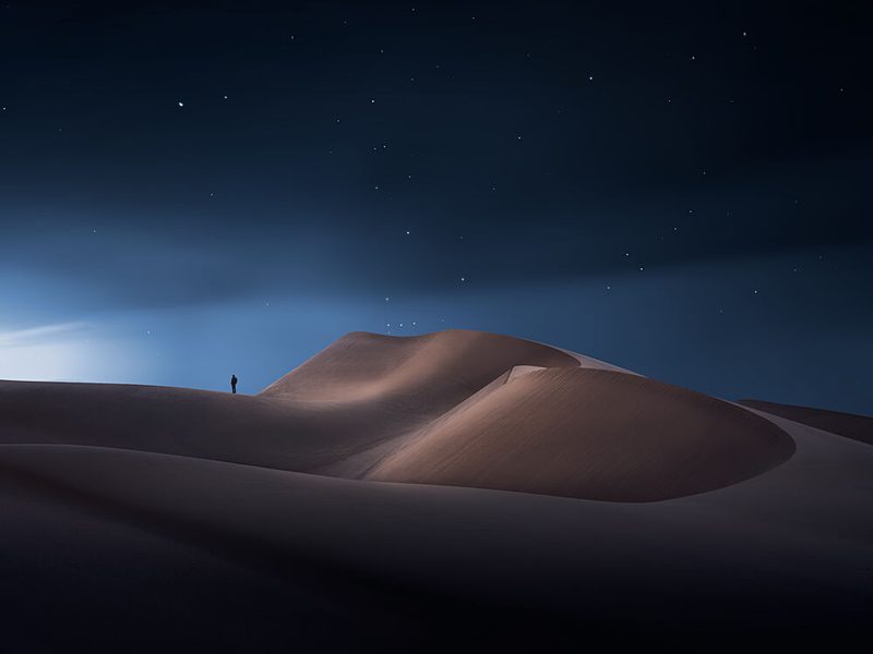 Desert Night Solitude art print by NingYun Ye for $57.95 CAD