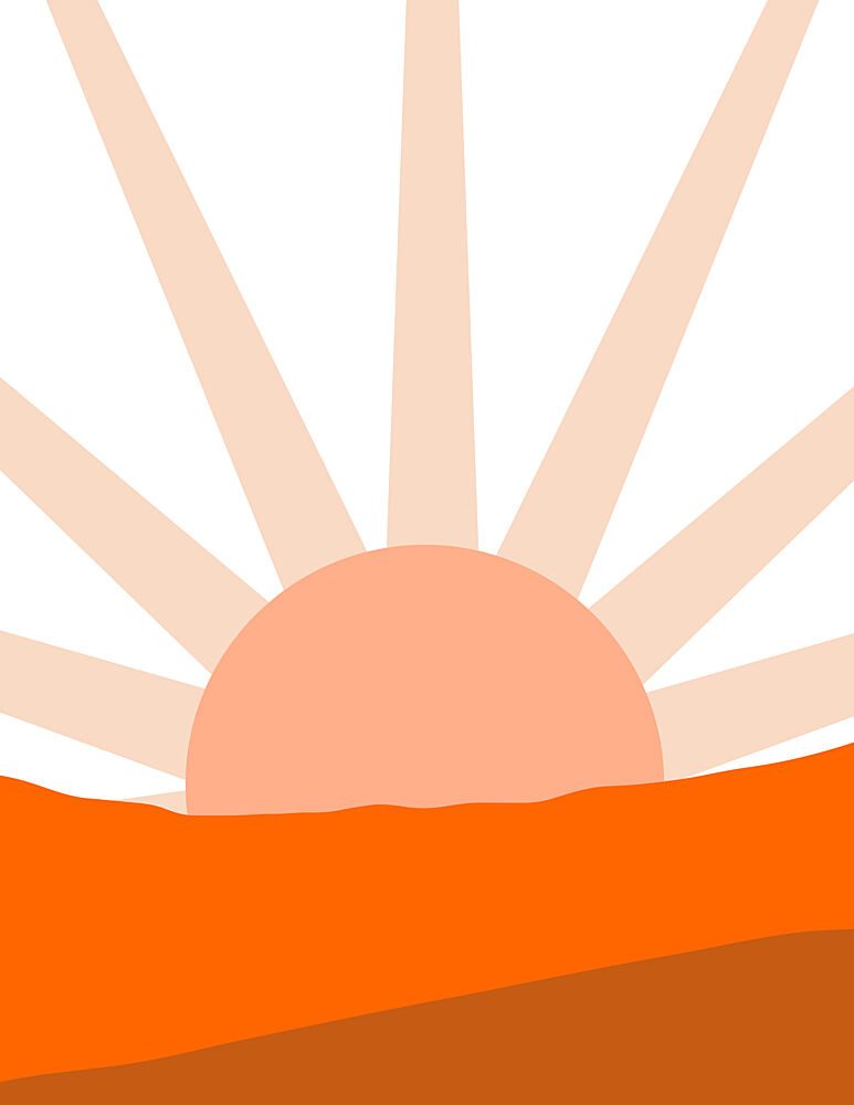 Desert Sunrise Glow art print by Nicholas for $57.95 CAD