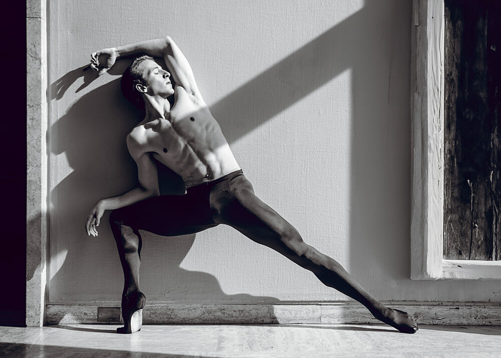 Dramatic Male Ballet Dancer art print by Tyler McAuley for $57.95 CAD