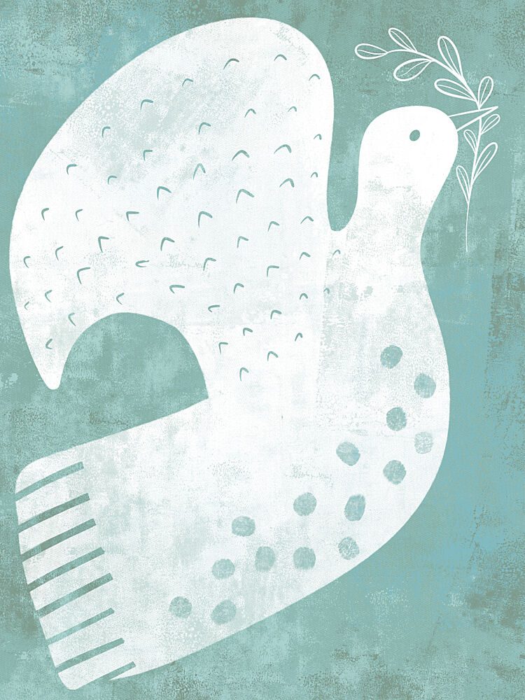 Serene Peace Dove art print by Nikita Jariwala for $57.95 CAD