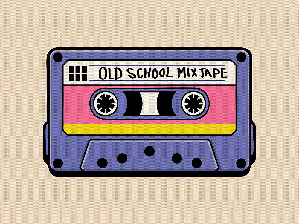 Old School Mixtape art print by Andreas Magnusson for $57.95 CAD
