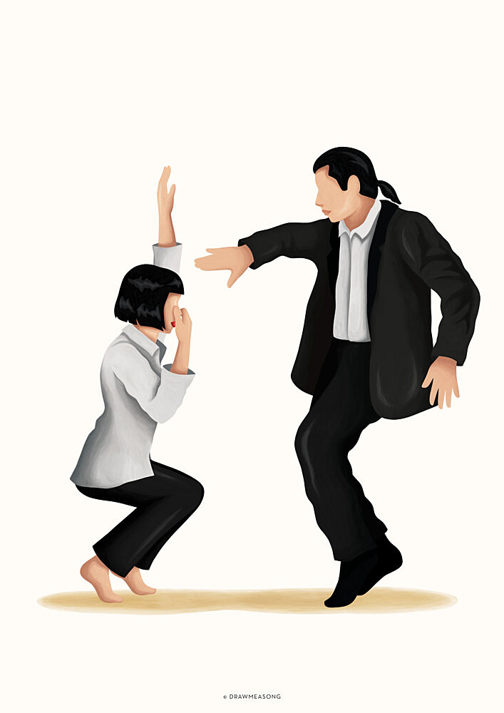 Dynamic Dance Duo art print by Nour Tohme for $57.95 CAD