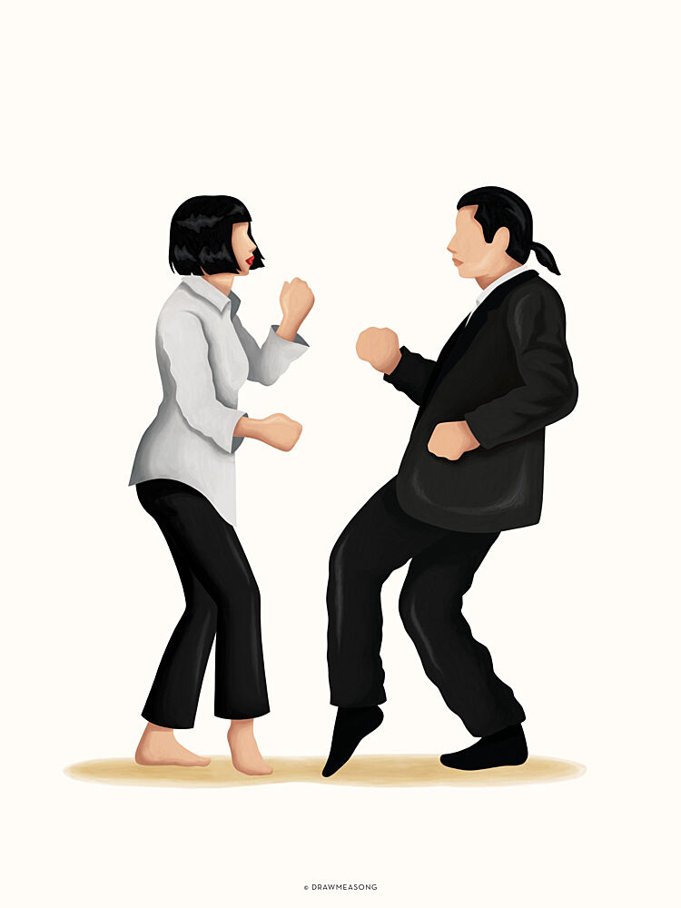Iconic Dance Partners art print by Nour Tohme for $57.95 CAD