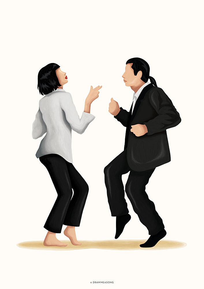 Dynamic Dance Duo art print by Nour Tohme for $57.95 CAD