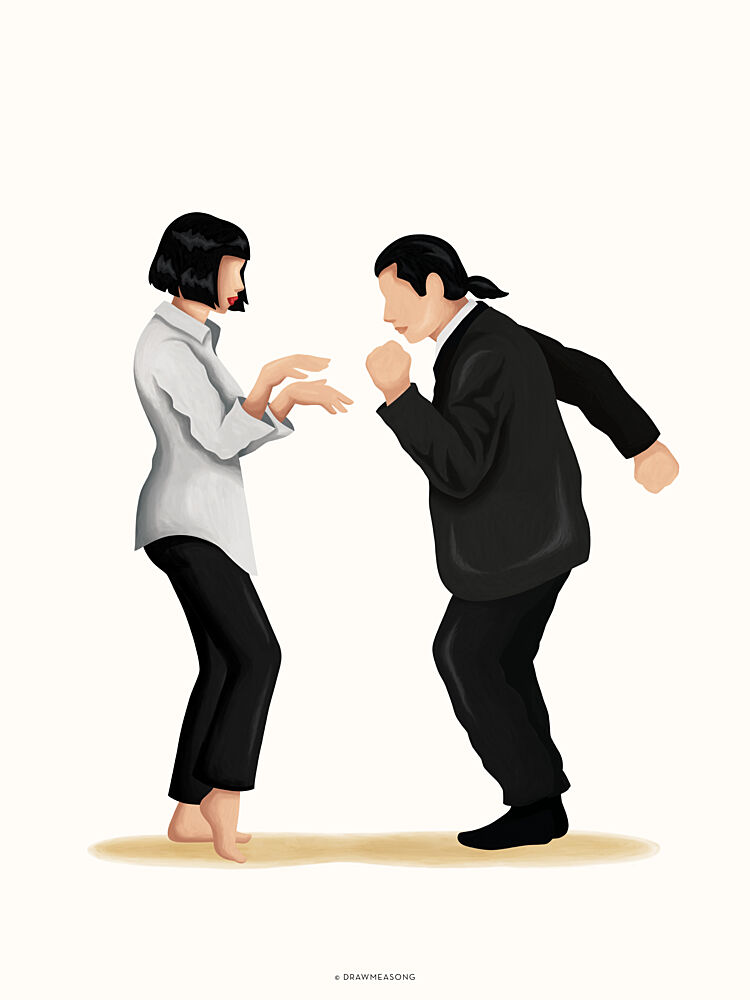 Classic Dance Duo art print by Nour Tohme for $57.95 CAD