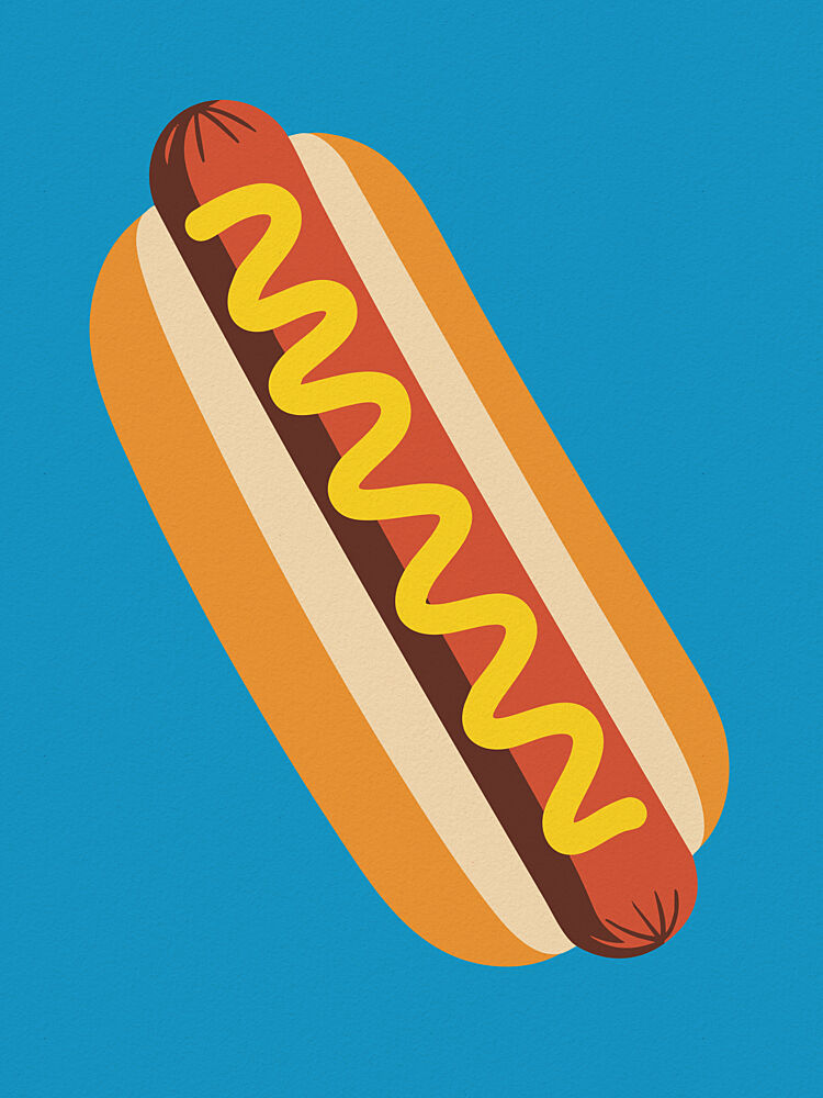 Classic Hot Dog art print by Andreas Magnusson for $57.95 CAD