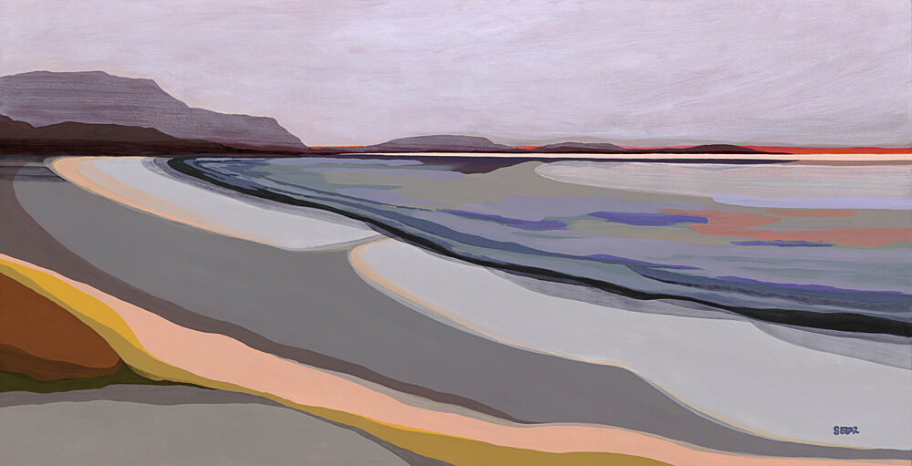 Serene Abstract Coast art print by Angela Seear for $57.95 CAD