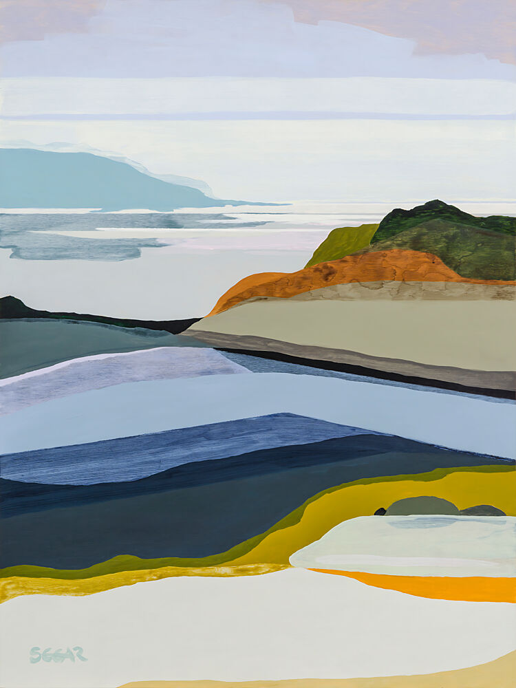 Abstract Coastal Landscape art print by Angela Seear for $57.95 CAD