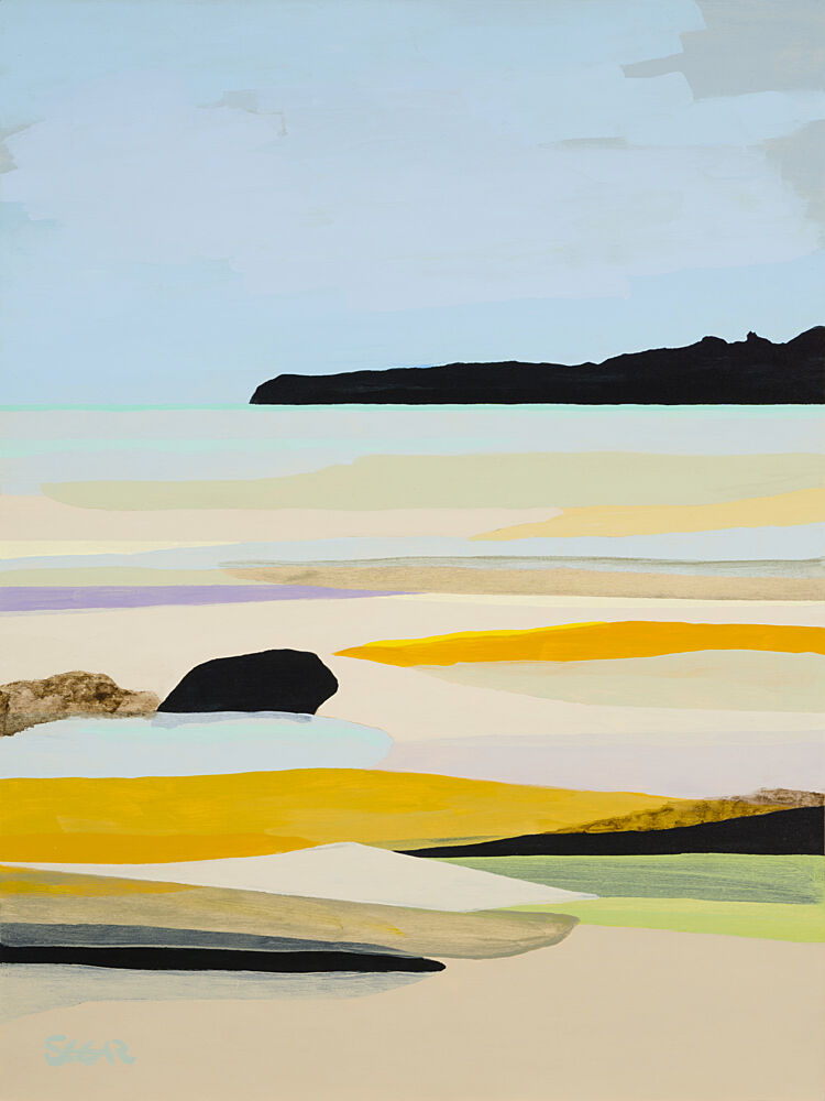 Abstract Ocean Horizon art print by Angela Seear for $57.95 CAD
