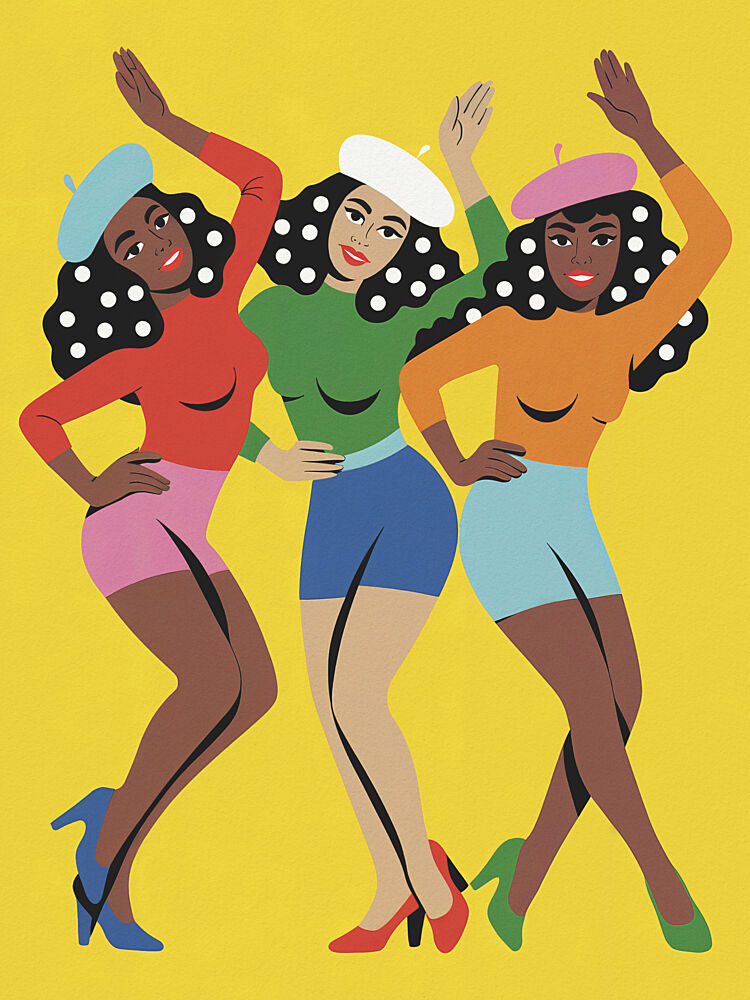 Vibrant Dance Trio art print by Andreas Magnusson for $57.95 CAD