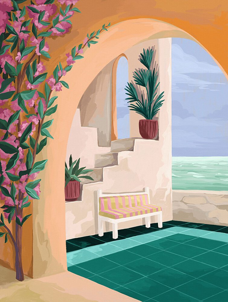 Bench with a View art print by Goed Blauw for $57.95 CAD