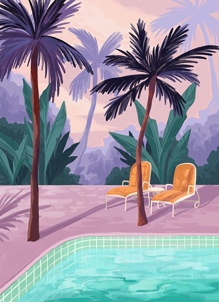 Two Sunbeds art print by Goed Blauw for $57.95 CAD