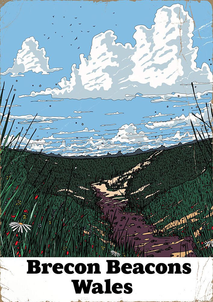 Brecon Beacons Path art print by Nicholas for $57.95 CAD