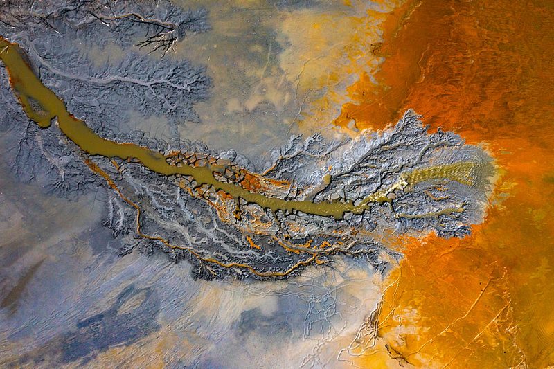 Vivid River Delta art print by Eros Erika for $57.95 CAD