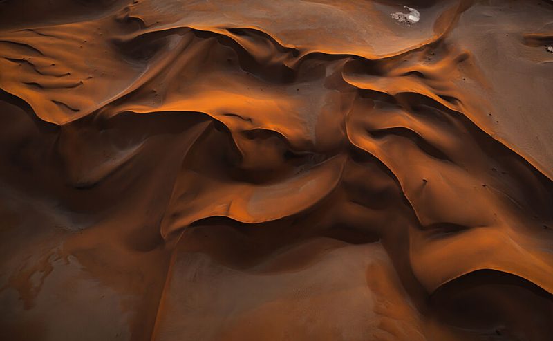 Flowing Orange Dunes art print by Isam Telhami for $57.95 CAD