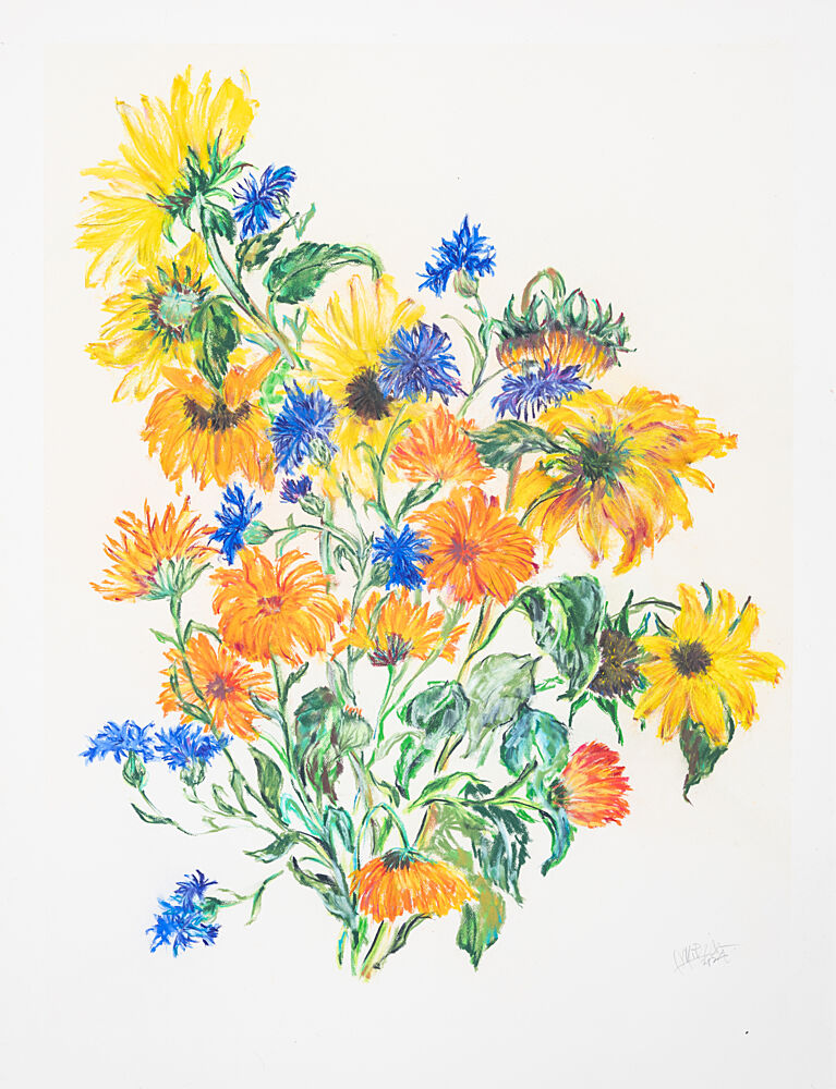 Colorful Summer Bouquet art print by Mette Rix for $57.95 CAD