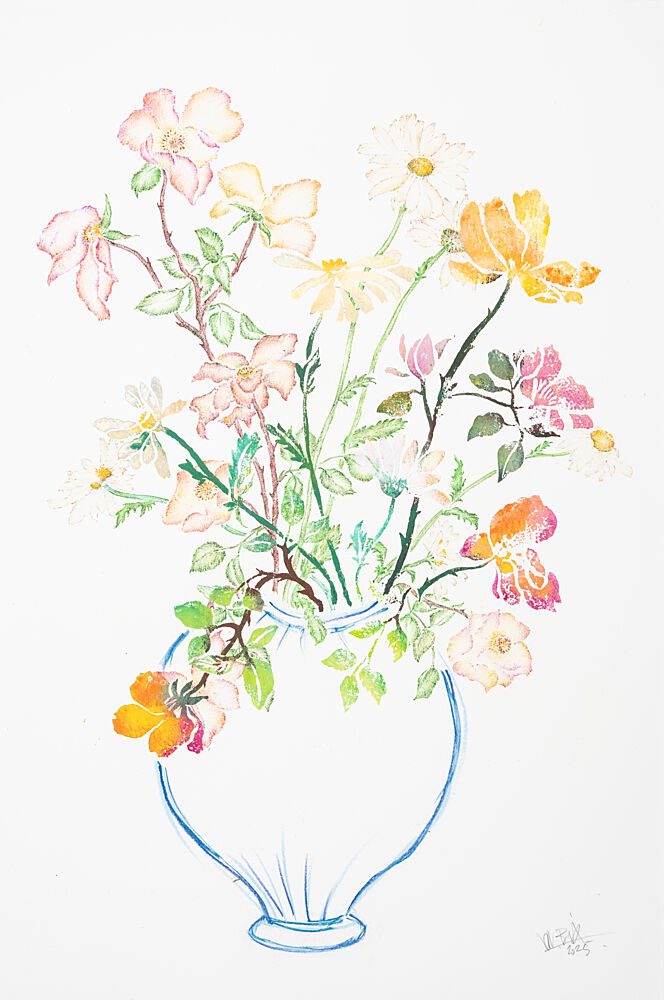 Soft Watercolor Blossoms art print by Mette Rix for $57.95 CAD