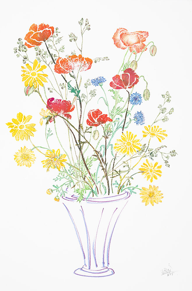 Colorful Summer Bouquet art print by Mette Rix for $57.95 CAD