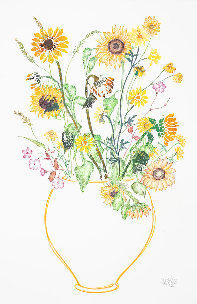 Cheerful Sunflower Bouquet art print by Mette Rix for $57.95 CAD