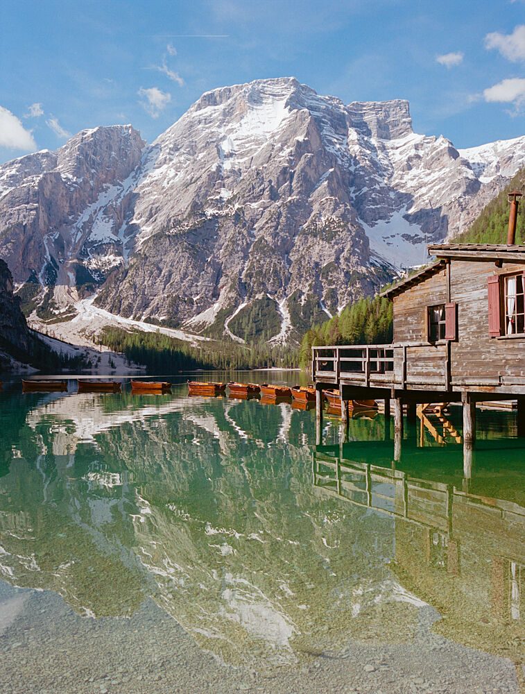 Emerald Lake Boathouse art print by Bethany Young for $57.95 CAD